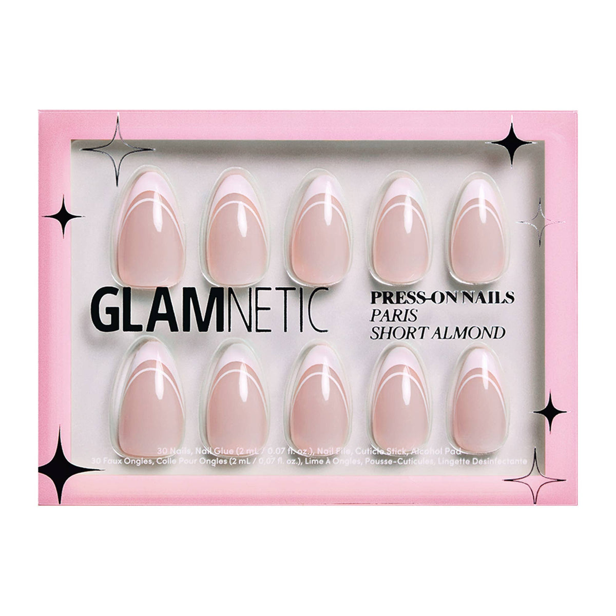 Paris Press-On Nails | Classic French Tip Short Almond