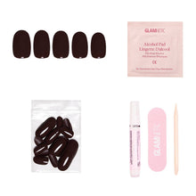Load image into Gallery viewer, Bark Brown Press-On Nails | Fall Solids | Short Round

