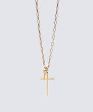 Load image into Gallery viewer, Cross and Mini Key Necklace
