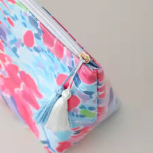 Load image into Gallery viewer, Waterproof Cosmetic Case PVC Make up Bag Petal Splash
