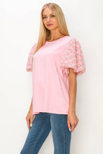 Load image into Gallery viewer, Raquel Stretch Pointe Knit with Flower Lace
