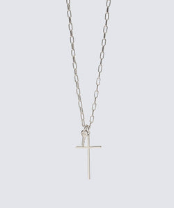 Cross and Mini Key Necklace