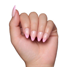 Load image into Gallery viewer, Pink Macaron Press-On Nails | Pink French Tip | Short Almond
