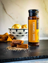 Load image into Gallery viewer, Caramel Sauce - Bourbon Smoked Sea Salt &amp; Bourbon
