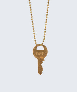 Vintage Classic Ball Chain Key Necklace