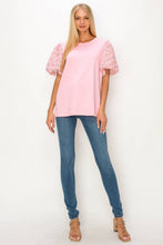 Load image into Gallery viewer, Raquel Stretch Pointe Knit with Flower Lace
