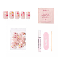 Load image into Gallery viewer, Pretty Bloom Press-On Nails | Short Squoval | Floral Spring
