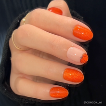 Load image into Gallery viewer, Pumpkin Patch Press-On Nails | Short Oval | Halloween Fall

