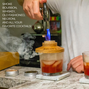 Cocktail Smoker Kit with Stand "Smoky Pro", Whiskey Bar Gift