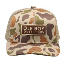 Load image into Gallery viewer, OLE BOY Camo Trucker Hat
