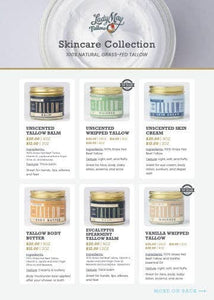 Tallow Body Butter, All Natural Grass Fed Beef Tallow Moisturizer with Vitamin E and Jojoba Oil