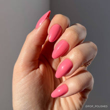 Load image into Gallery viewer, Flamingo Pink Press-On Nails | Solid Nails | Short Almond
