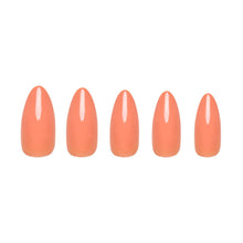 Load image into Gallery viewer, Soft Tangerine Press-On Nails | Medium Almond Solid Nail
