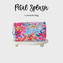 Load image into Gallery viewer, Waterproof Cosmetic Case PVC Make up Bag Petal Splash
