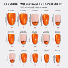 Load image into Gallery viewer, Pumpkin Patch Press-On Nails | Short Oval | Halloween Fall

