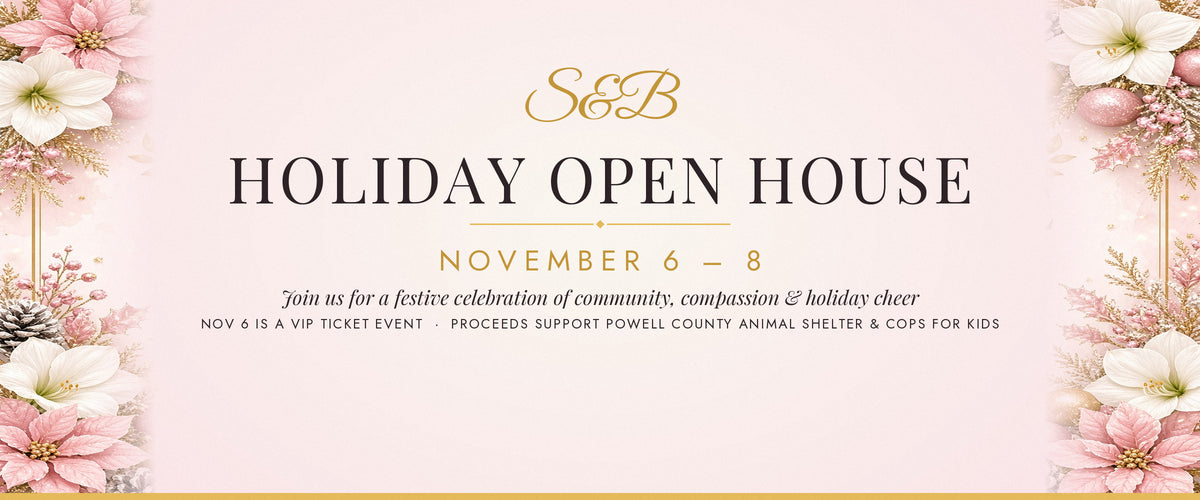 S&B Holiday Open House, November 6-8