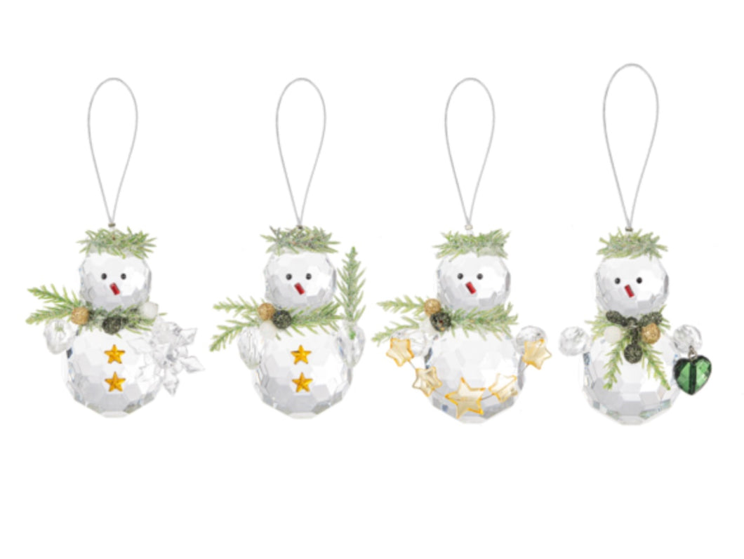 Mistletoe Snowman Ornaments