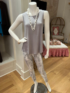 White/Grey Capri Legging