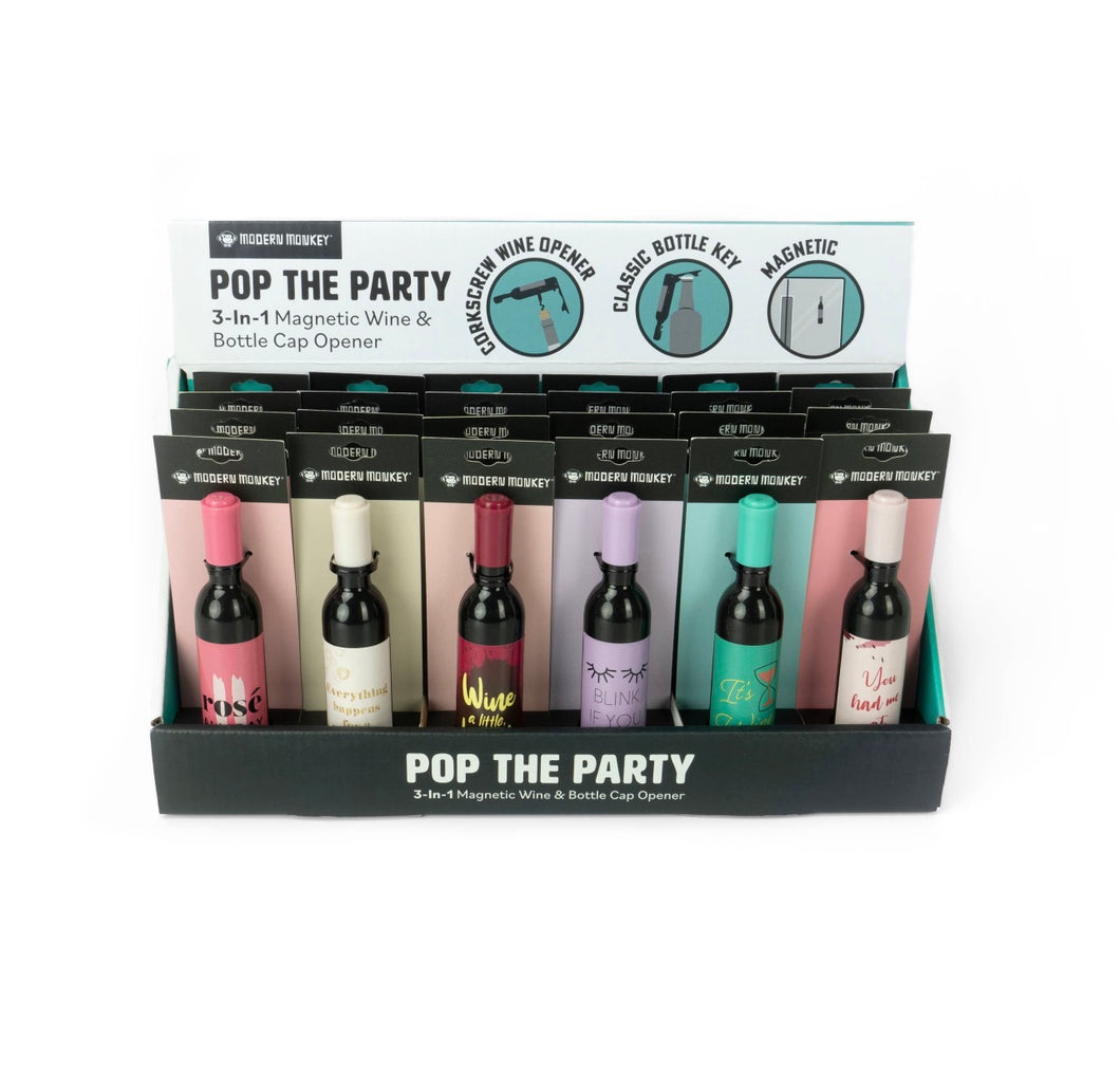 Magnetic Wine & Bottle Cap Opener