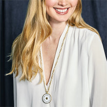 Load image into Gallery viewer, Clock Necklace w/Gemstone
