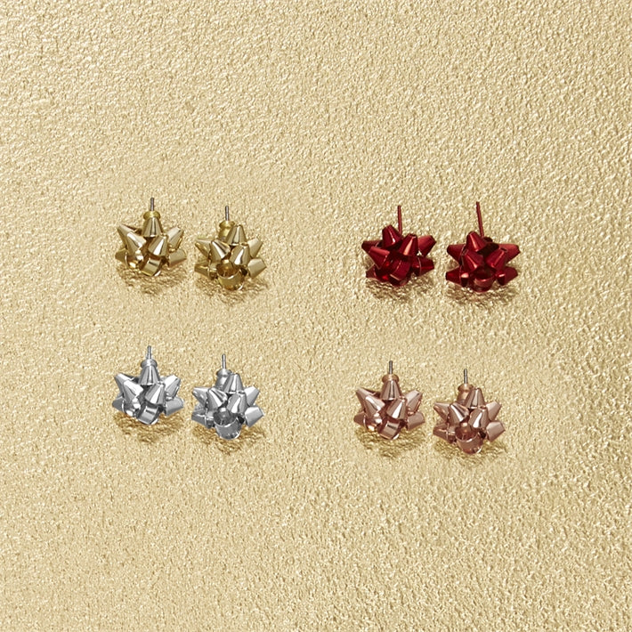 Gift Bow Stud Earring