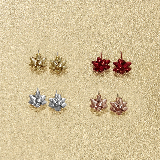 Gift Bow Stud Earring