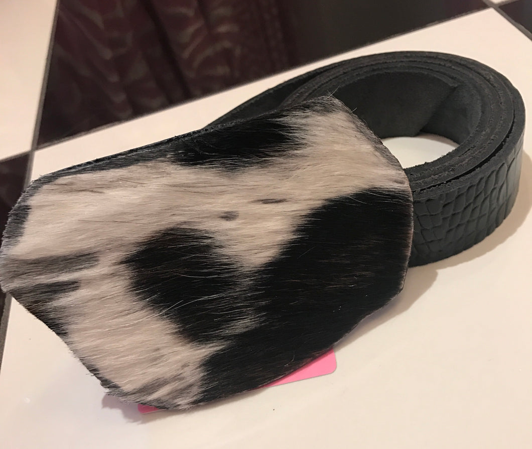 Cowhide Belt-Black