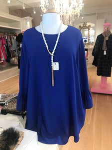 Royal Blue Bell Sleeve *Plus Size*