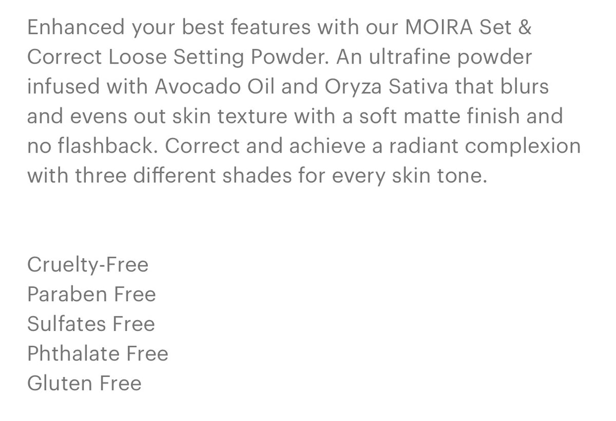 Set & Correct Loose Setting Powder
