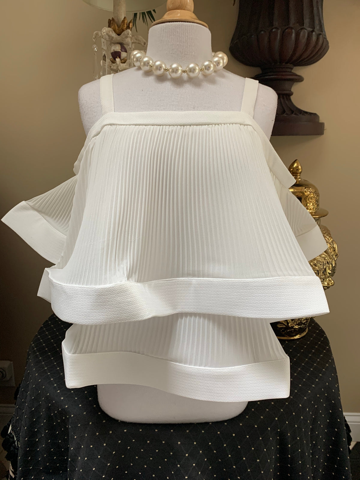 Ivory Flounce Top