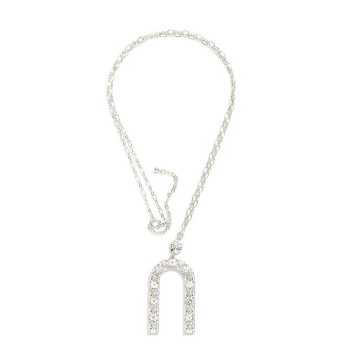 Rhinestone Arch Necklace