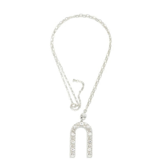 Rhinestone Arch Necklace