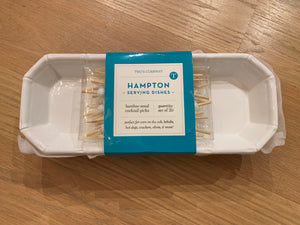 Bamboo Ceramic Serving Dish