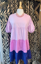 Load image into Gallery viewer, Pink Multi Color Block Dress
