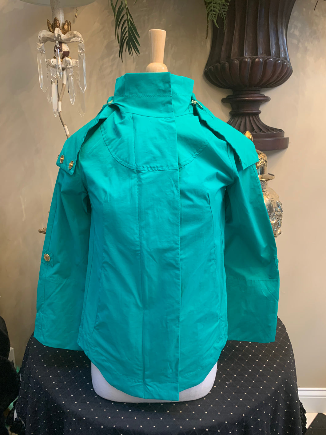 Jade Green Rain Jacket