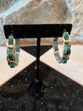 Load image into Gallery viewer, Green Link Earrings
