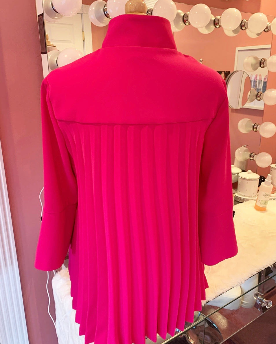 Hot Pink Accordion Jacket