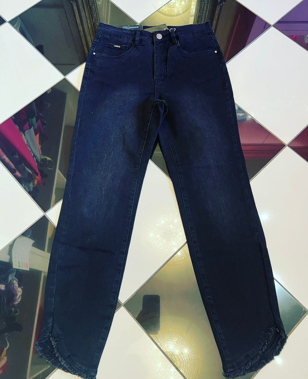 Black Slim Ankle Denim
