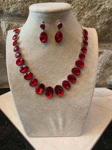 Crystal Necklace/Earring set