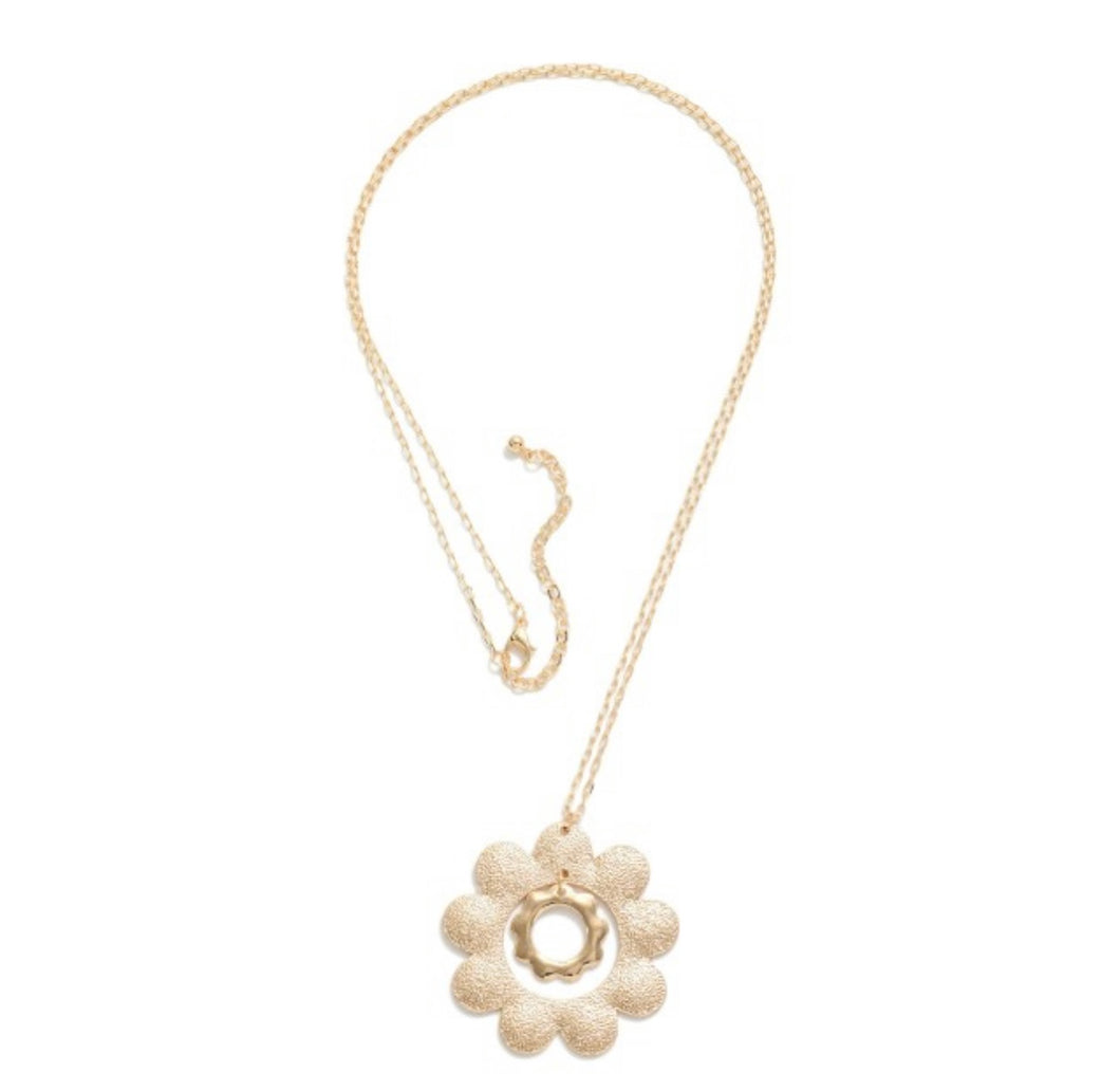 Gold Flower Necklace