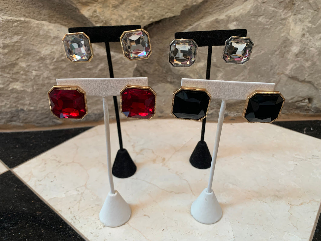 Chunky Square Earring