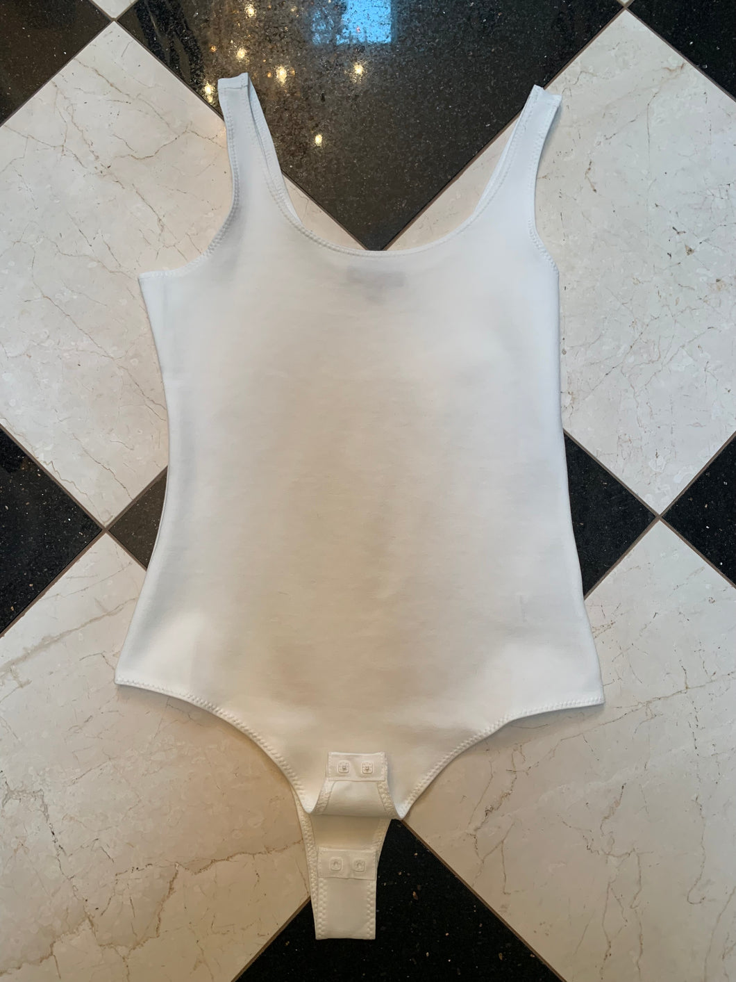 White Wide Strap Ponte Body