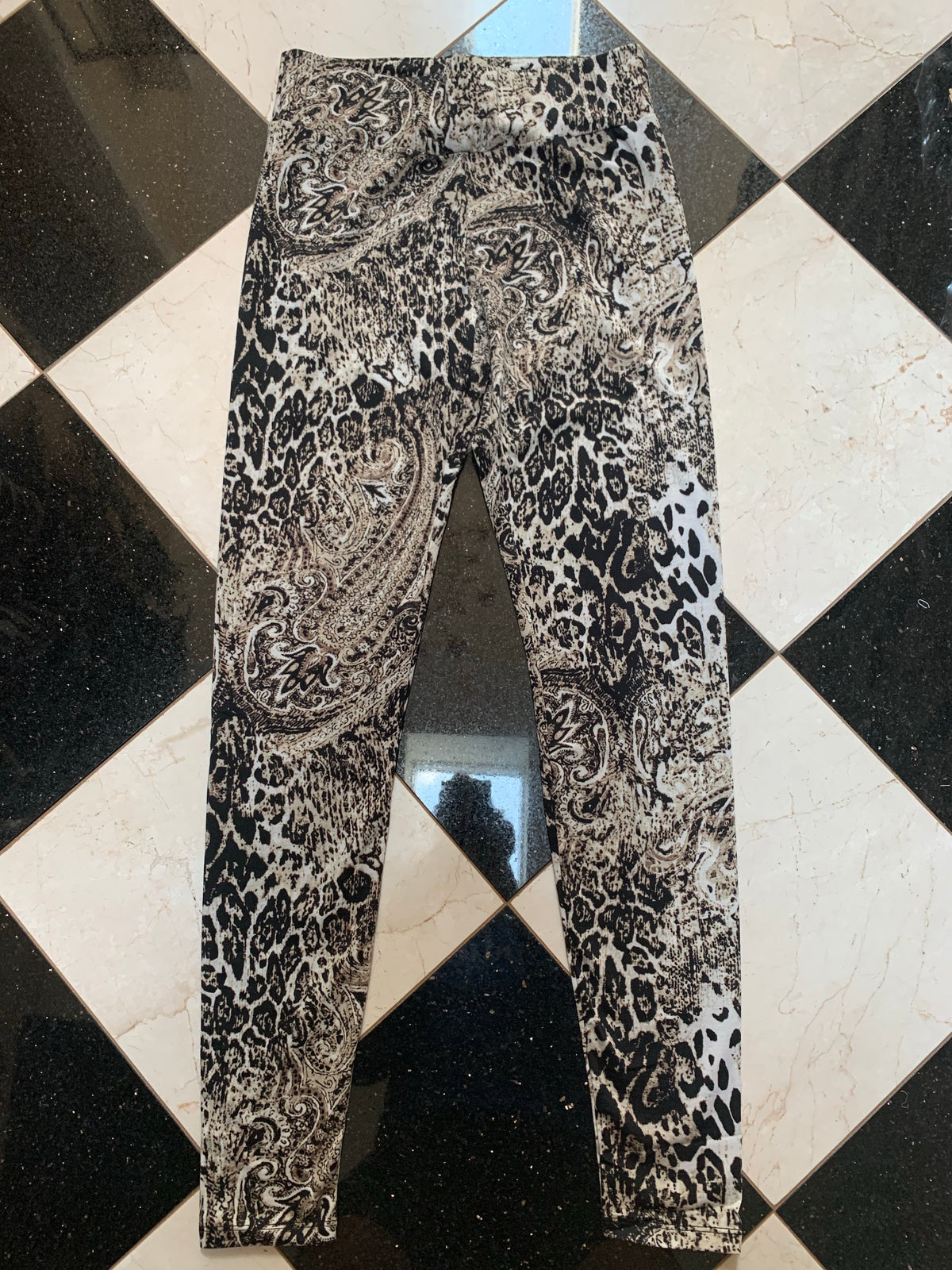 Brown Animal Print Legging