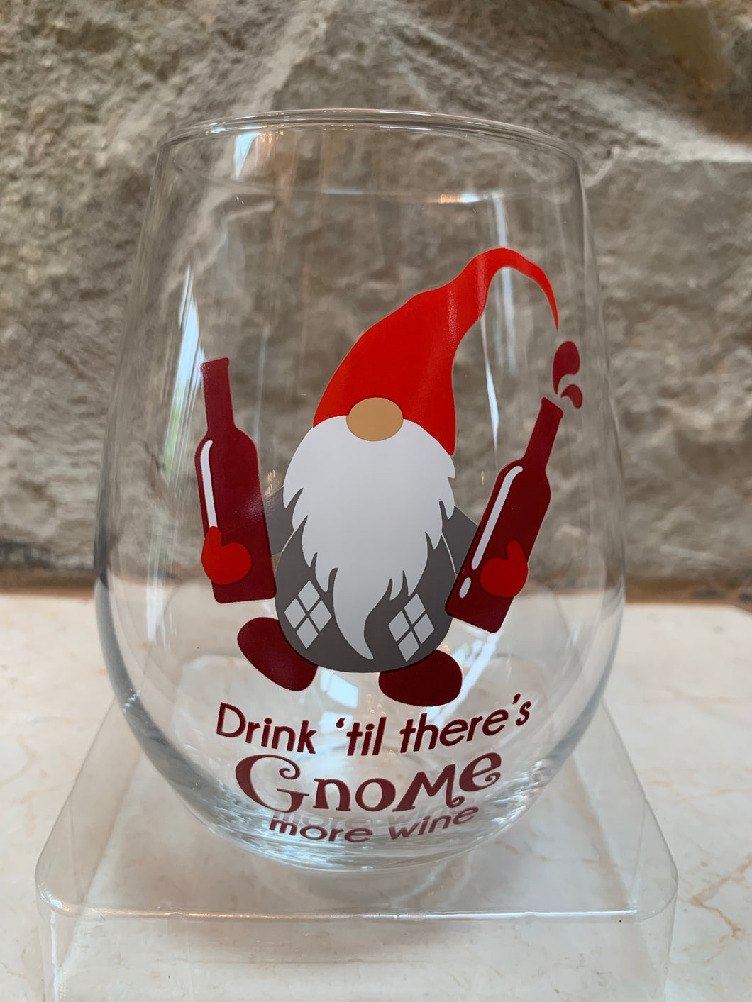 Holiday Wine Glass