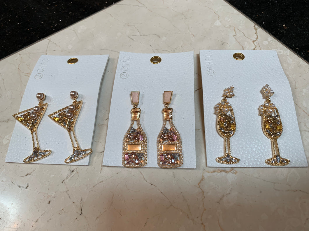 Crystal Embellished Earrings