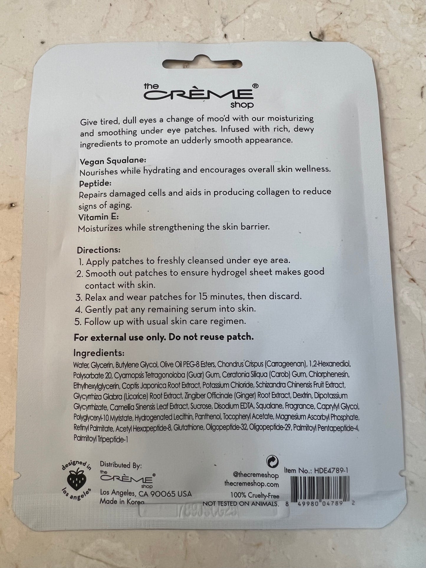 Hydrogel Under Eye Patches