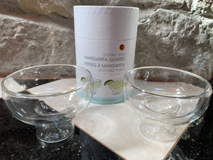 Double Wall Margarita Glasses