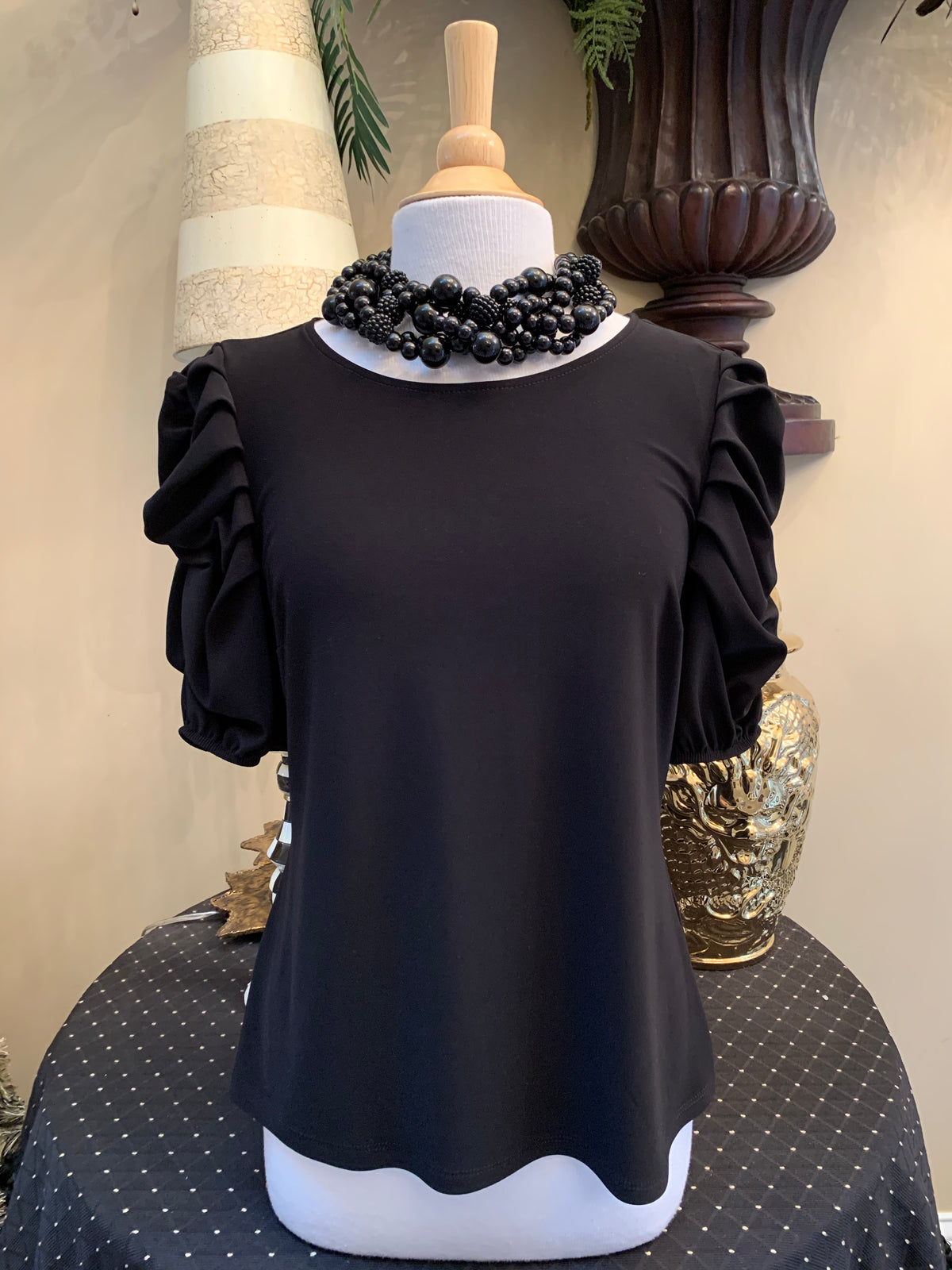 Black Knit Top