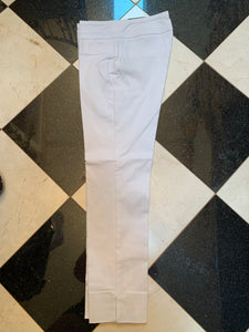 White Pull On Ankle Cut Pant