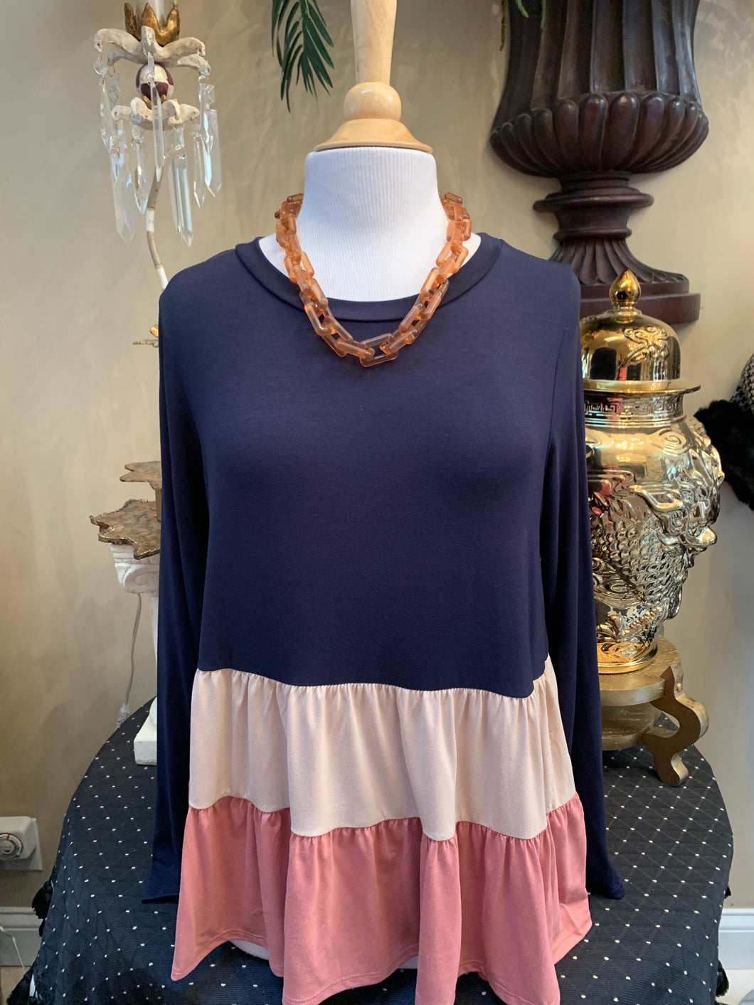 Jersey Color Block Tunic